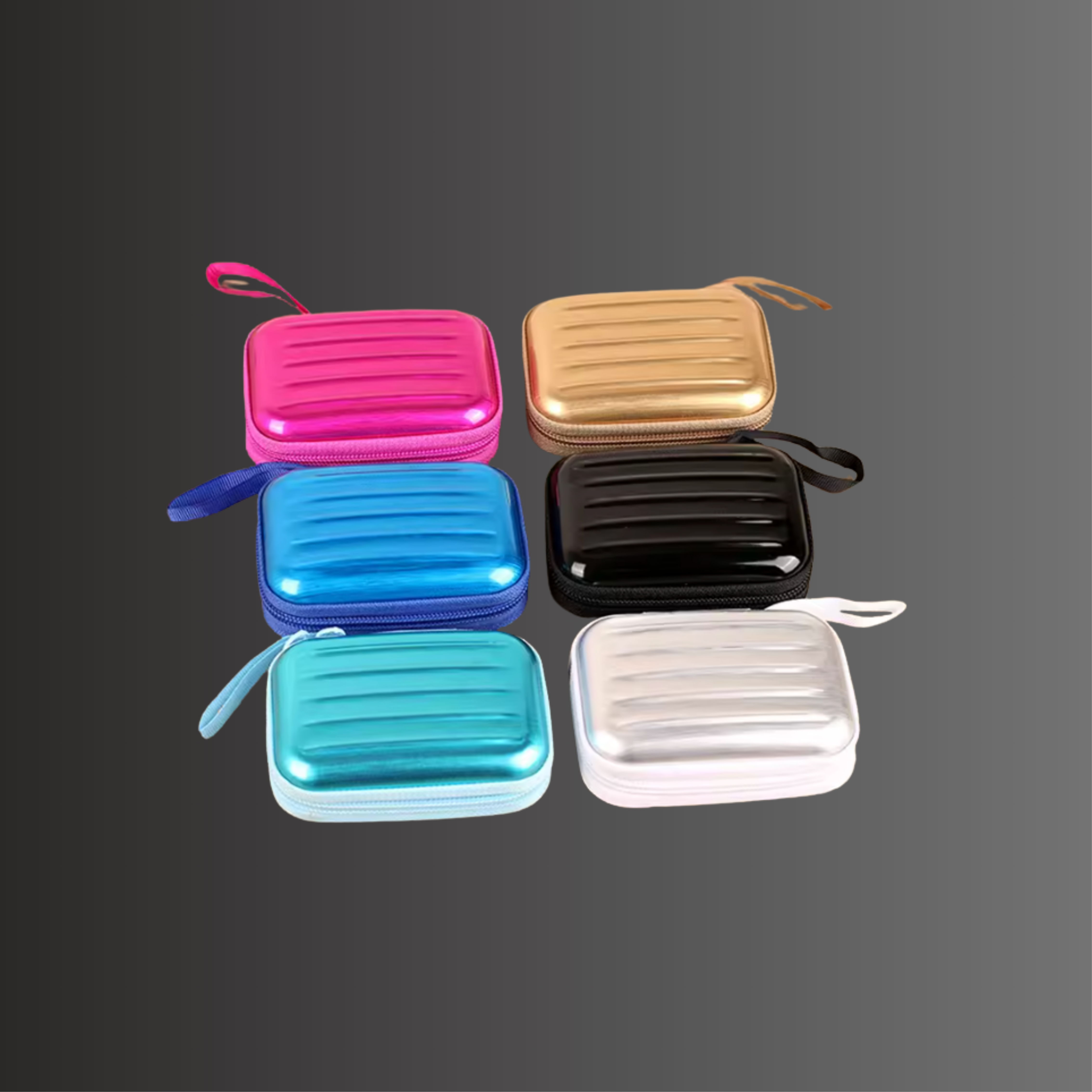 Probenkoffer für ätherische Öle (1+2 ml) Alutasche für Tropfer & Roller