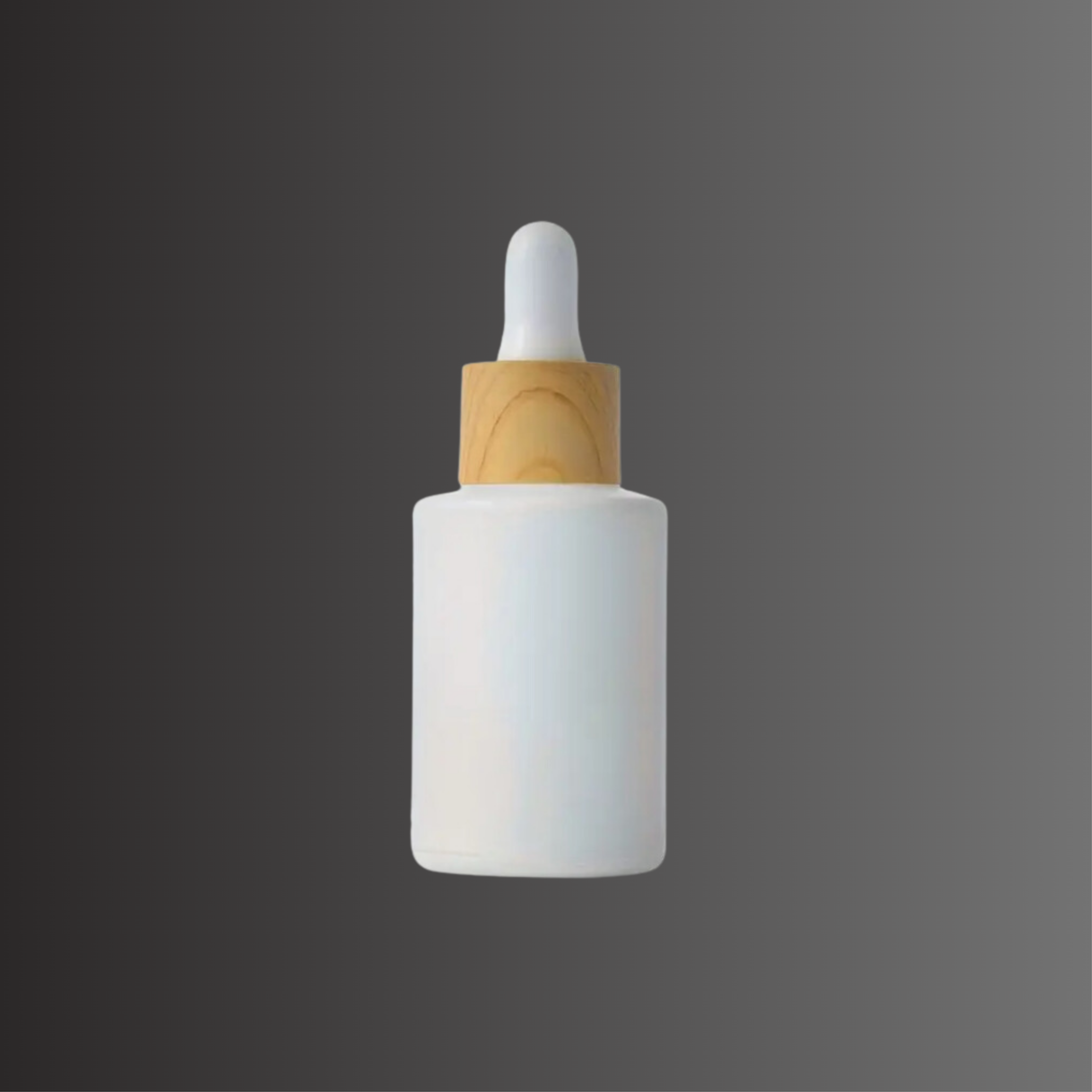 Pipettenflasche - 30 ml weiß Bambus