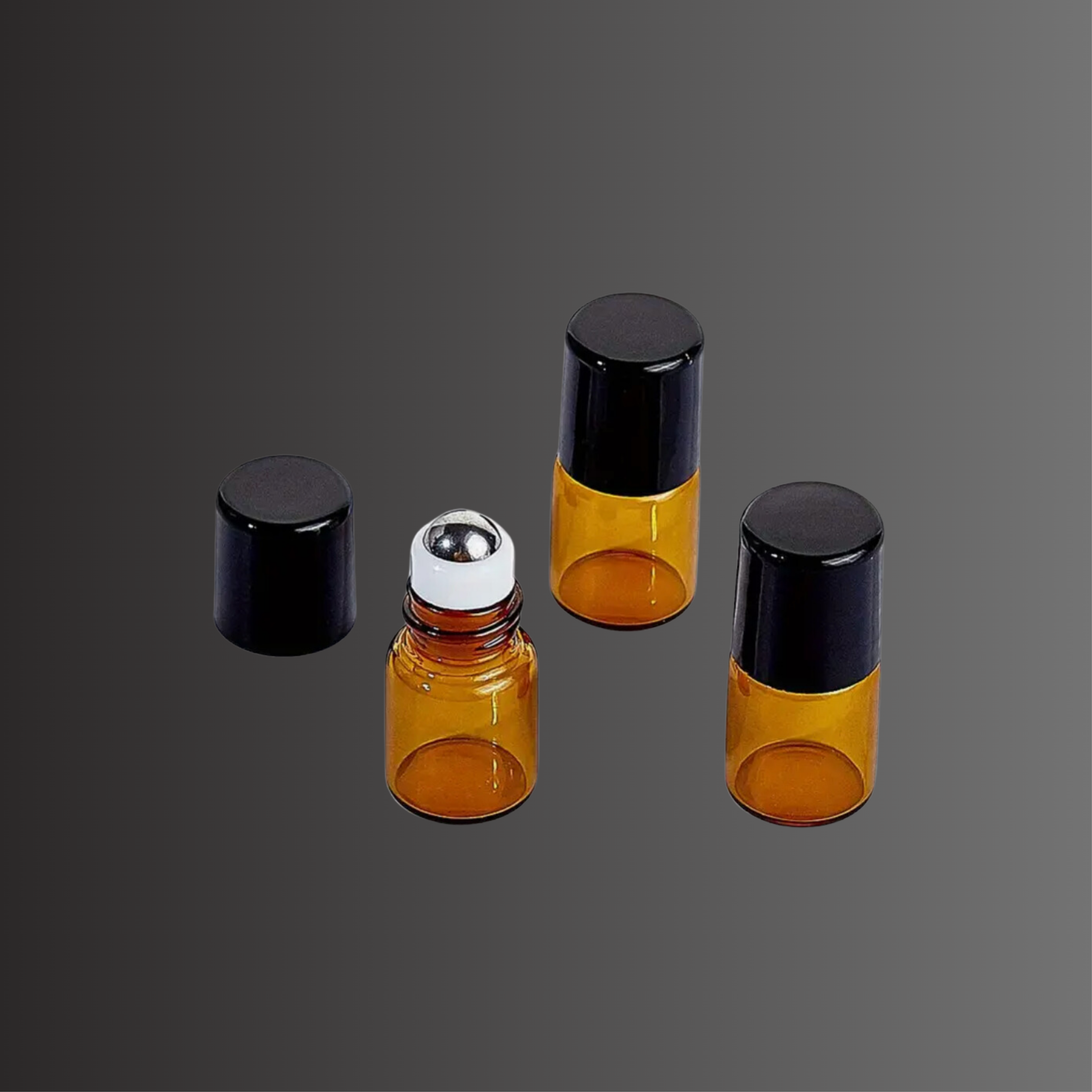 Rollerflasche - Rollon 2 ml,- Braunglas