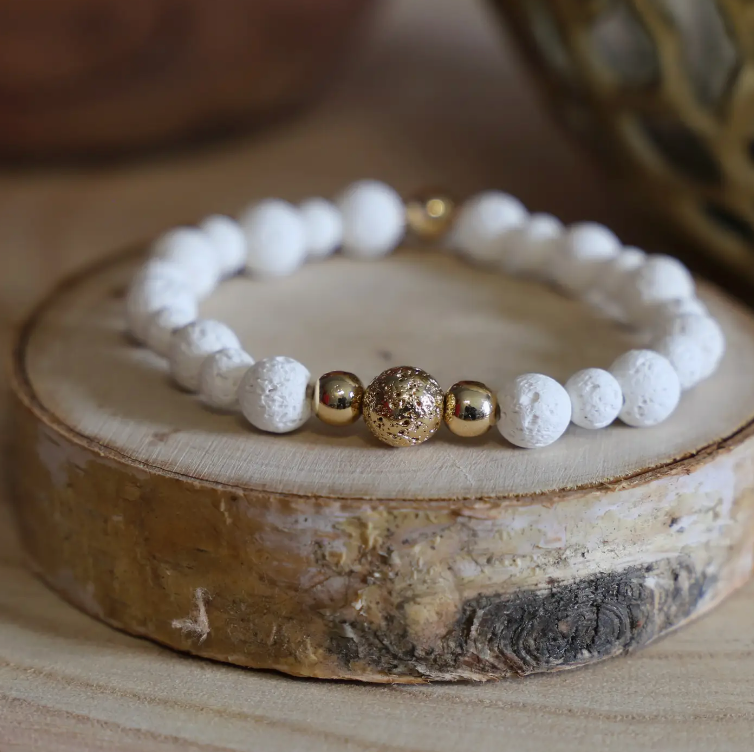 Aromaschmuck Lavastein-Armband „Solis“