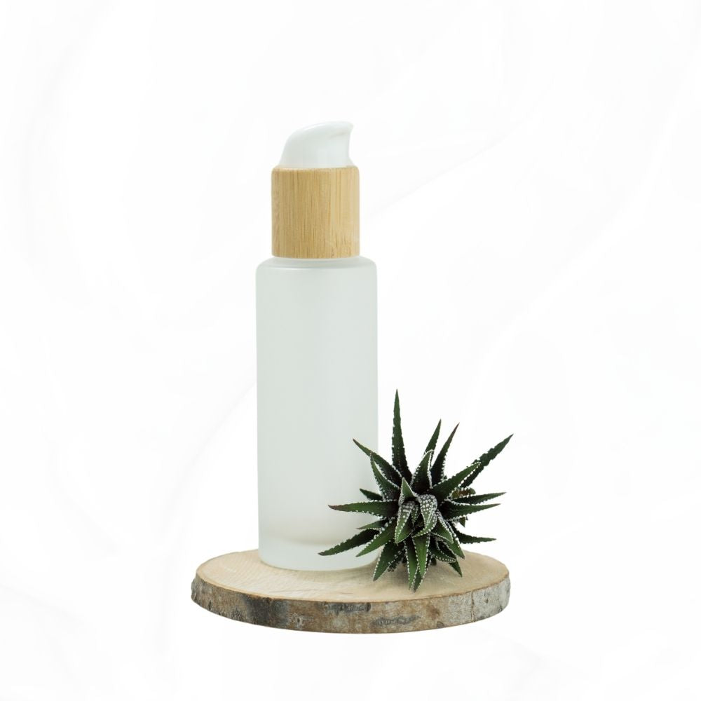 Pumpflasche - 100 ml Milchglas