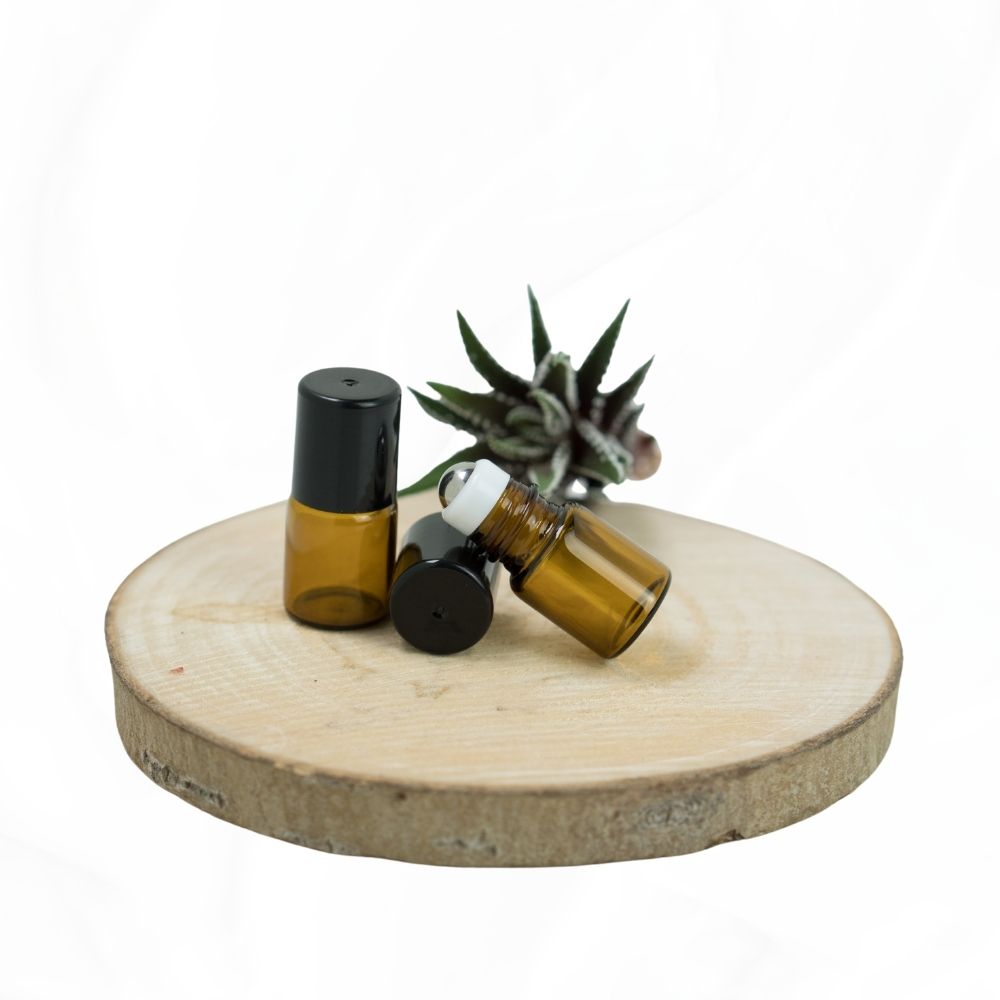 Rollerflasche - Rollon 2 ml,- Braunglas