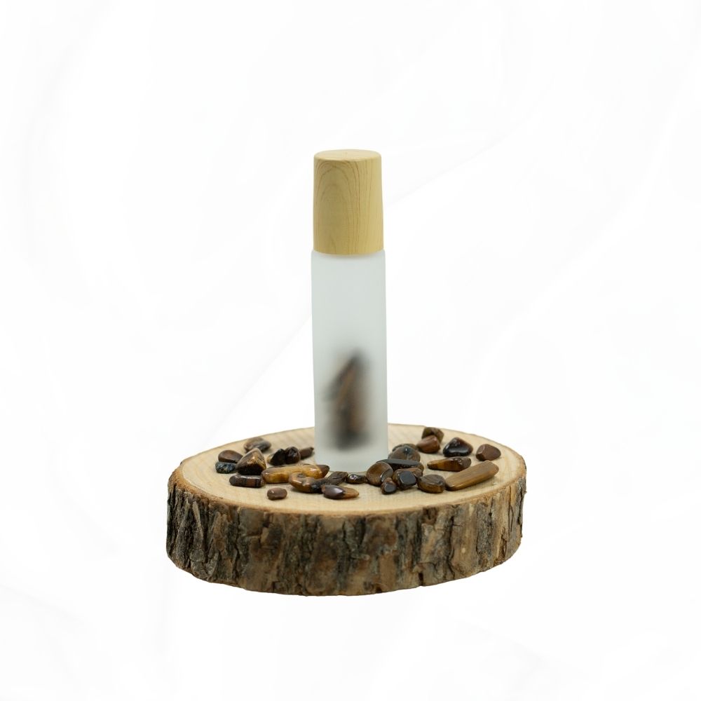 Rollerflasche - Rollon 10 ml Milchglas - mit Edelsteinen - 5 Sorten