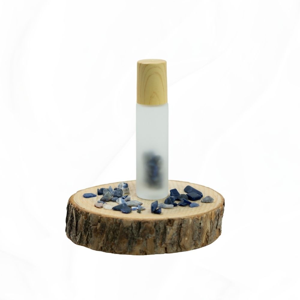 Rollerflasche - Rollon 10 ml Milchglas - mit Edelsteinen - 5 Sorten